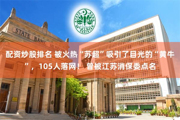 配资炒股排名 被火热“苏超”吸引了目光的“黄牛”，105人落网！ 曾被江苏消保委点名