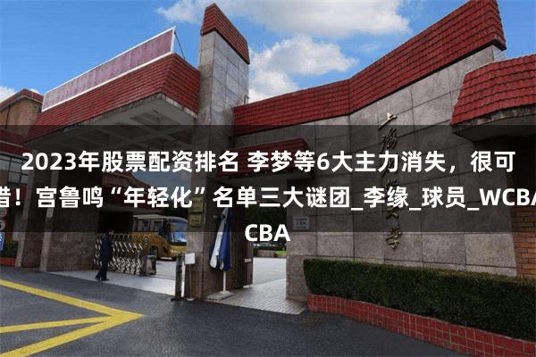 2023年股票配资排名 李梦等6大主力消失，很可惜！宫鲁鸣“年轻化”名单三大谜团_李缘_球员_WCBA